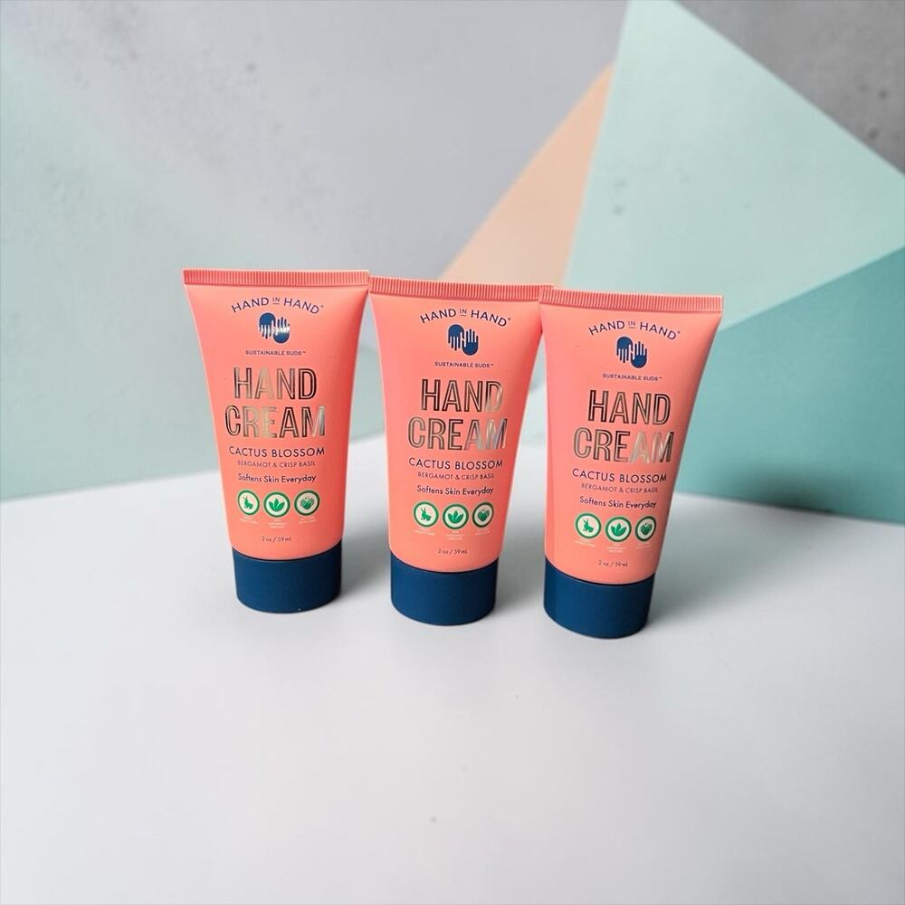 Hand in Hand Cactus Blossom Hand Cream Set Of 3 / 2oz Ea New